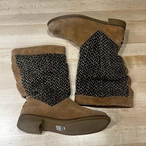 Toms Sierra Slouch Boots,‎ Women's Size 7.5 US Tan, Calf-Length